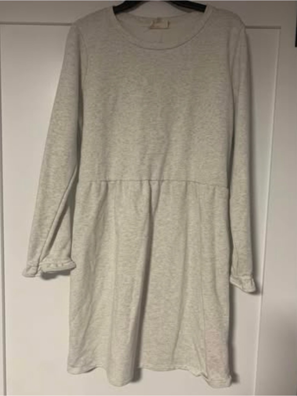 Betsey’s Boutique XL Heather Gray Sweatshirt Dress – Cozy Long Sleeve